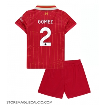 Liverpool Joe Gomez #2 Maglia Gara Casa Repliche 2024-25 Bambino Maniche Corte